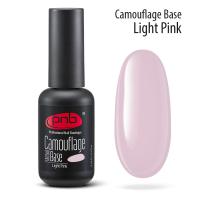 Камуфлирующая каучуковая база, светло-розовая 8мл / UV/LED Camouflage Base Light Pink PNB 8ml