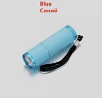 LED фонарик для полимеризации геля голубой