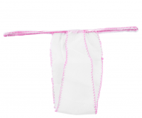 Трусики бикини одноразовые женские СМС, размер 44-48, 25шт. (индивидуальная упаковка) (Белые)
