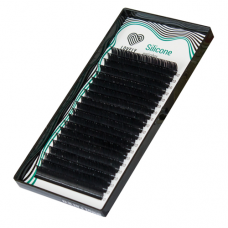 Ресницы черные Lovely "Silicon" MIX 20 линий (0.05, 7-12 мм, изгиб D)